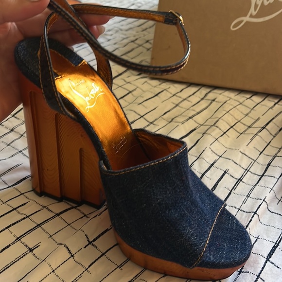 Authentic Christian Louboutin Paris - Mira Colunata wedge - Picture 2 of 7